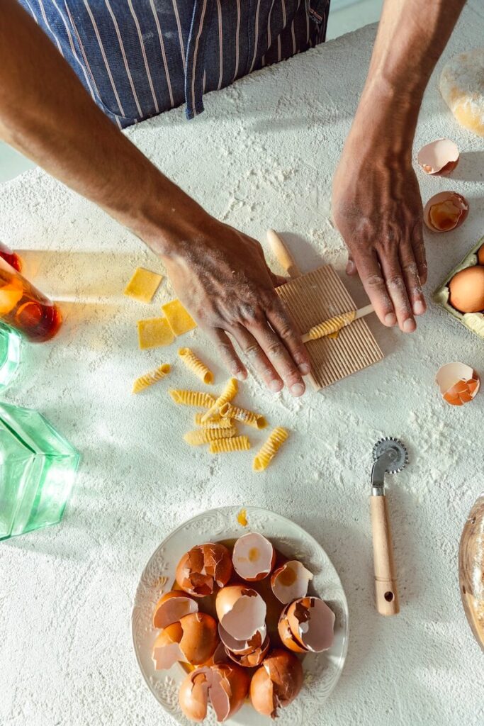 Preparing fresh pasta